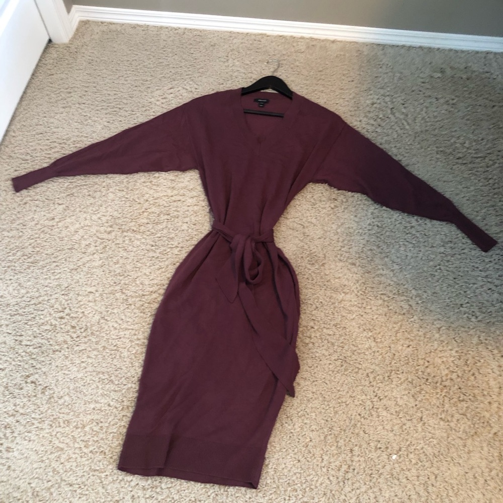 Rw and Co knit balloon sleeve dress